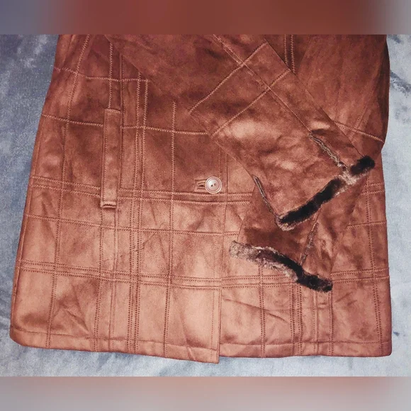 NWOT - Womens Bernardo Faux Fur Coat - Large - Picture 6 of 9